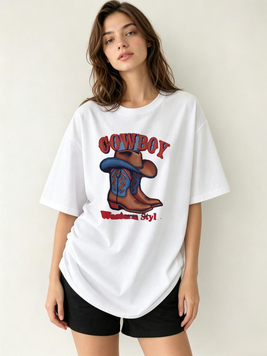 Luxury Lifestyle Rich - T-shirts en Coton Cachemire à Coupe
