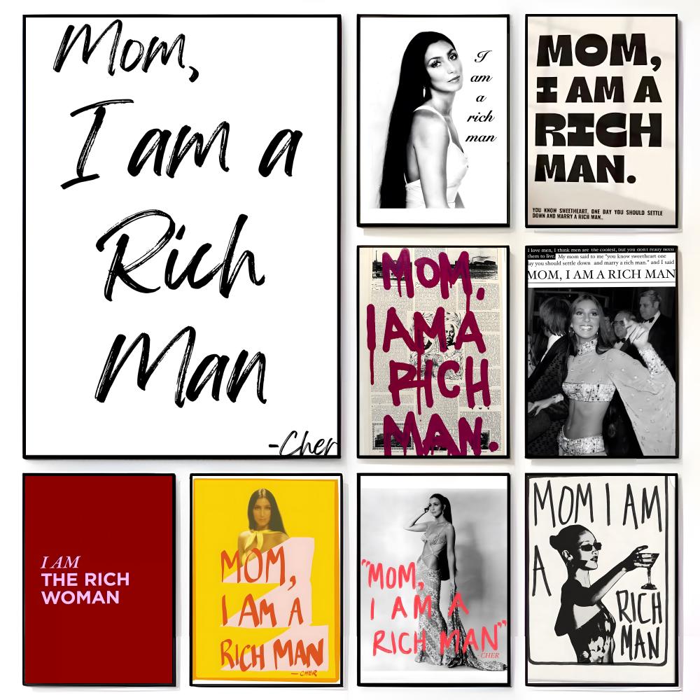Luxury Lifestyle Rich - Affiche d'art satirique opulente « I