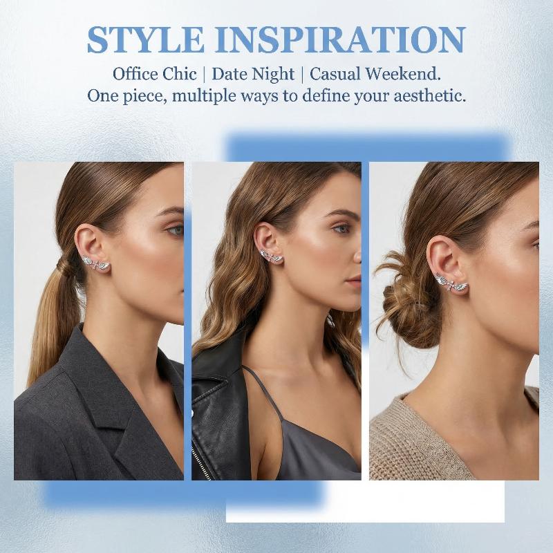 Boucles d'oreilles croix ailes - Luxury Lifestyle Jewelry avis et prix